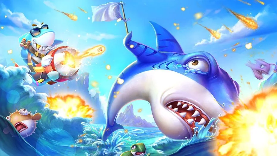 Ilustrasi dunia bawah laut untuk permainan tembak ikan